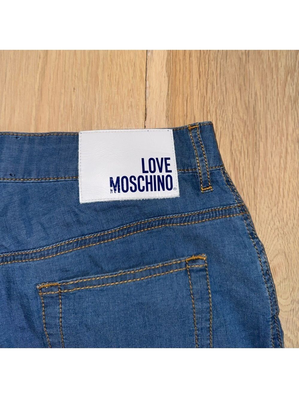 Love Moschino Denim Jean Jogger Pants Size 28 - Picture 5 of 6